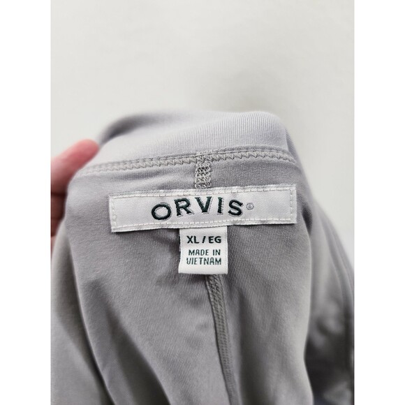 Orvis Women XL Skort Grey Performance Stretch Hiking Athletic Active Side Pocket - Picture 9 of 11